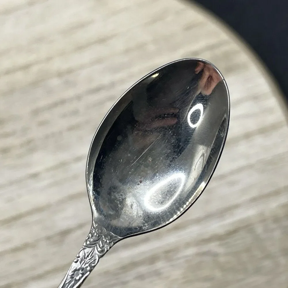 VTG ATQ Nickel Plated Japan Spoon Tarnished